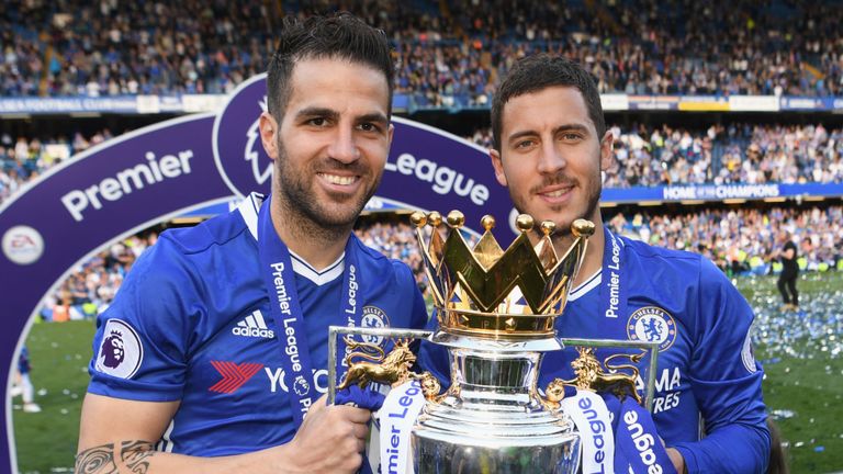 Hazard won two Premier League titles in seven years with Chelsea