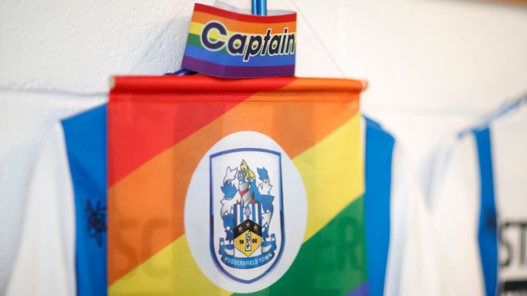 Huddersfield have given great support to the campaign and the club's LGBT fans group, Proud Terriers