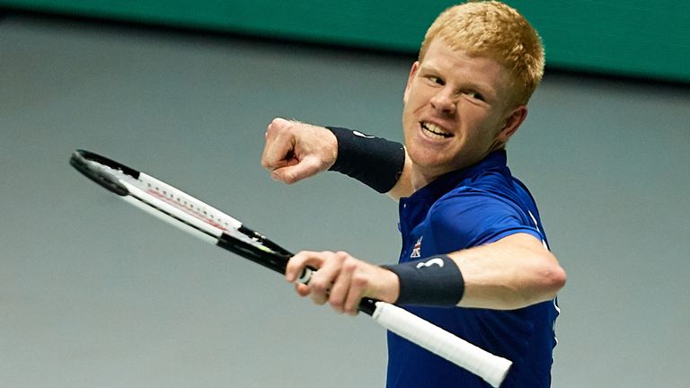 Kyle Edmund gave Great Britain the perfect start to their Davis Cup quarter-final against Germany