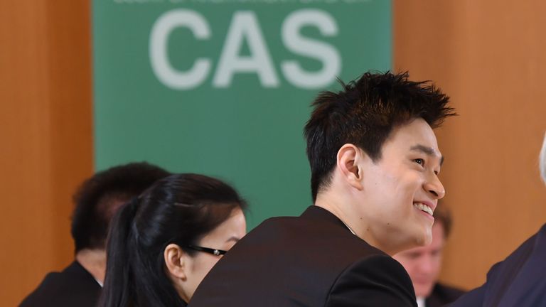 Sun Yang requested the hearing take place in public