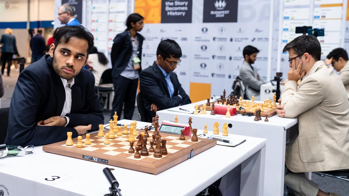 Chess Olympiad 2024, Round 5: Indian men continue winning streak vs Azerbaijan, women beat Kazakhstan – The Headlines