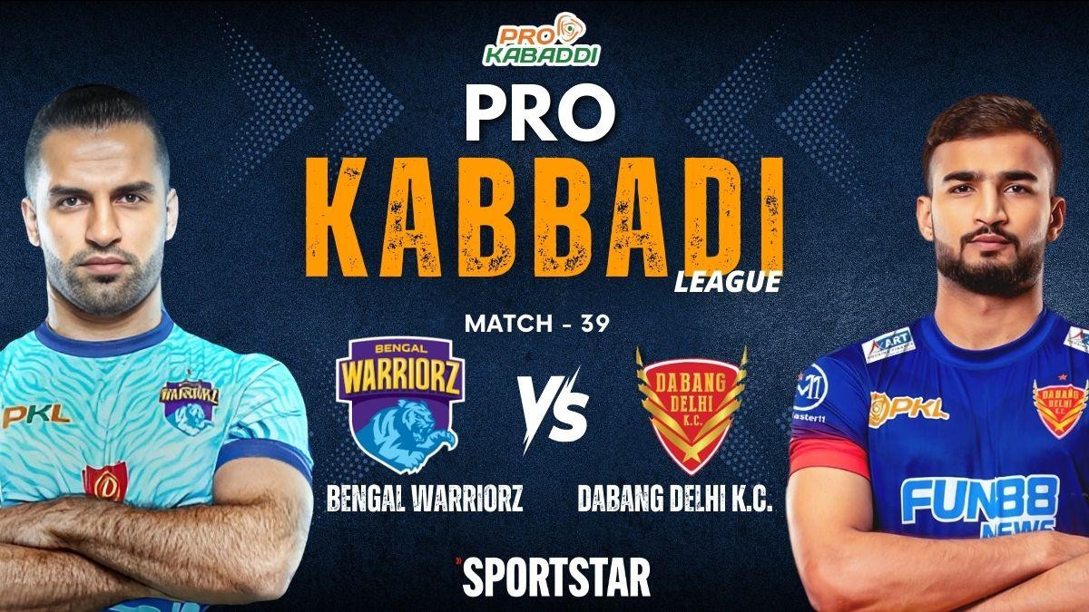 Pro Kabaddi League Live Score, PKL 2024: Steady Bengal Warriorz takes on struggling Dabang Delhi K.C. – The Headlines