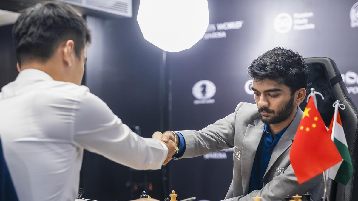 World Chess Championship: Ding, Gukesh play out a draw in game five; scores level at 2.5-2.5 – The Headlines World Chess Championship: Ding, Gukesh play out a draw in game five; scores level at 2.5-2.5 – The Headlines
