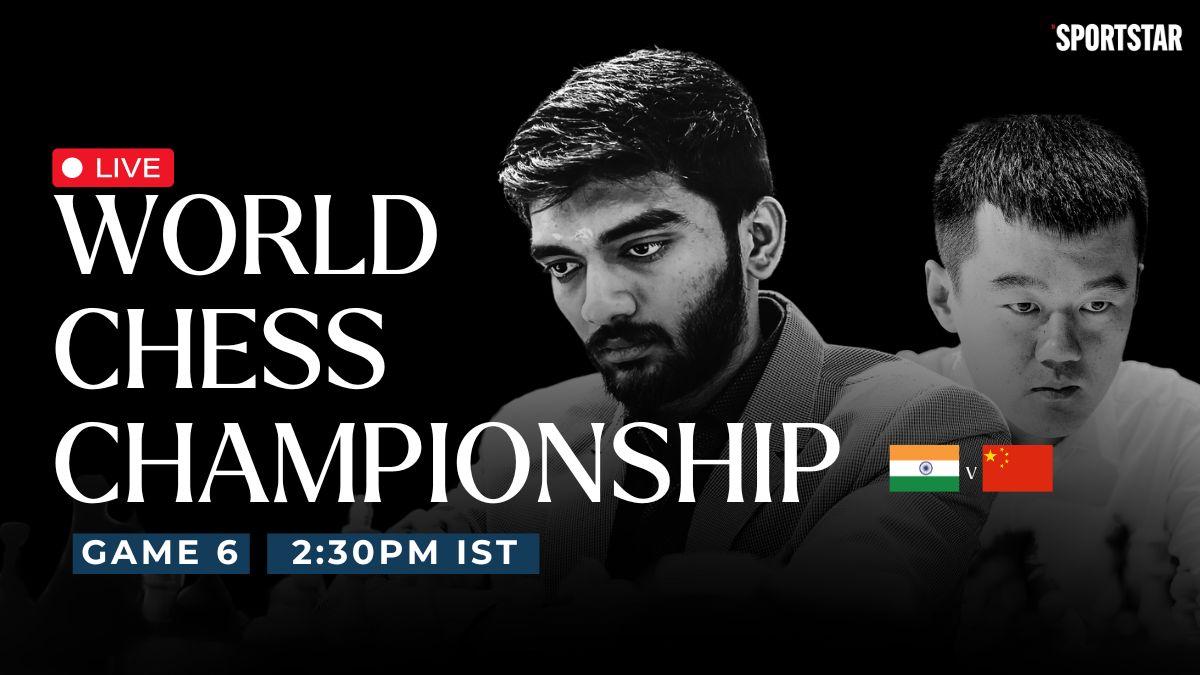 D Gukesh vs Ding Liren LIVE Updates, World Chess Championship Game 6: Gukesh up against Ding with Black in sixth round – The Headlines
