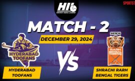 Hockey India League, Live Score: Hyderabad Toofans faces Shrachi Rarh Bengal Tigers, HIL updates – The Headlines
