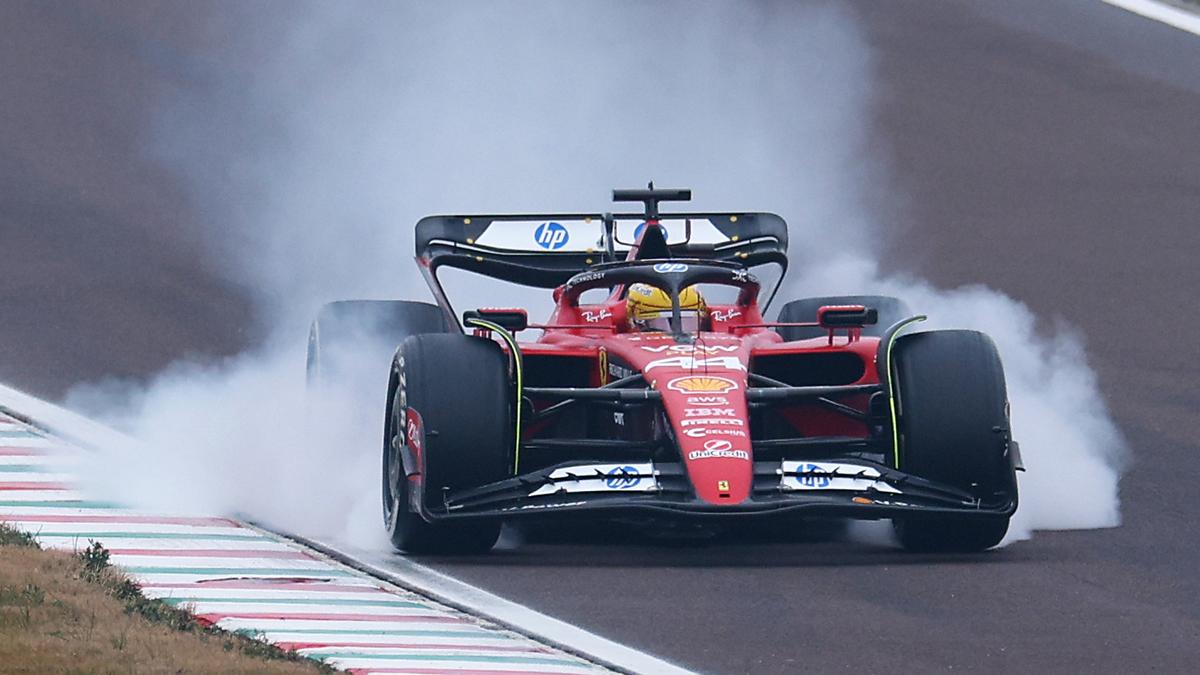 Lewis Hamilton crashes in second Ferrari F1 test – The Headlines