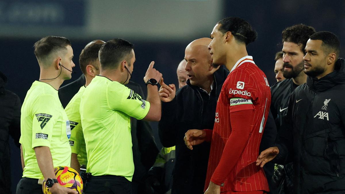 Premier League 2024-25: Liverpool manager Arne Slot banned for two games after red card in Merseyside derby – The Headlines