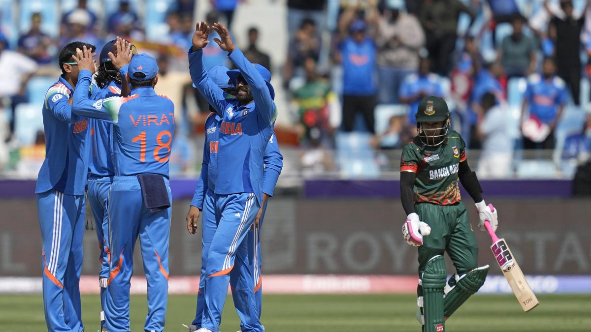 Champions Trophy 2025: Bangladesh loses five wickets inside PowerPlay against India – The Headlines