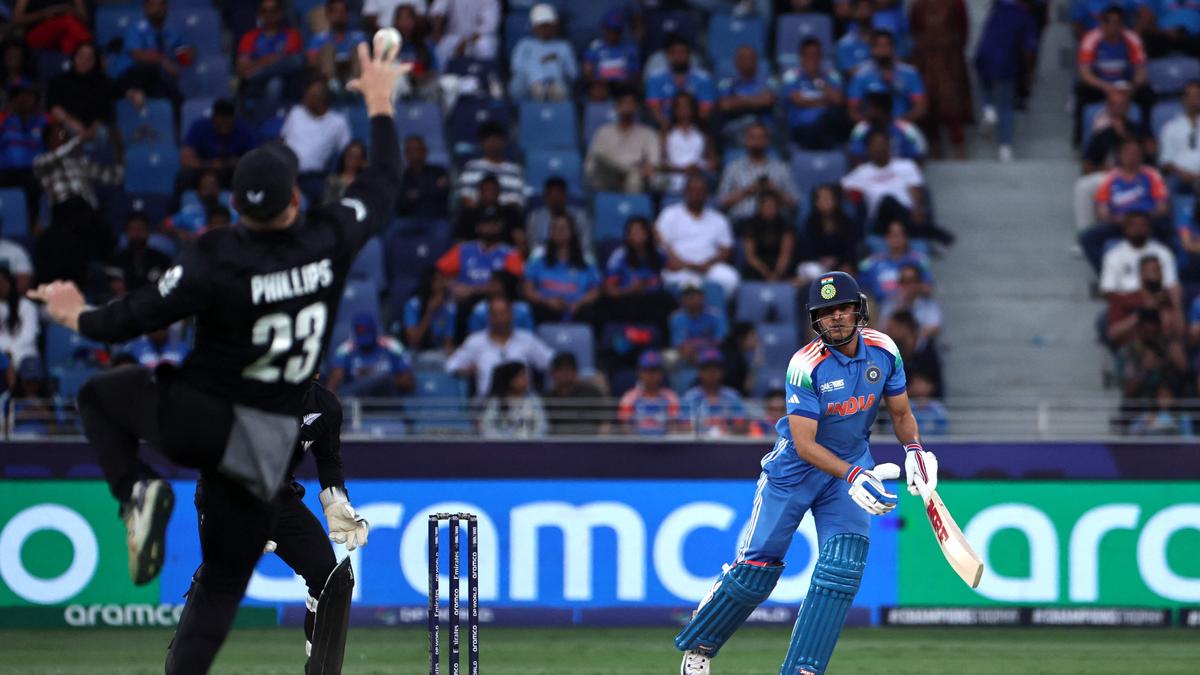 Watch: Glenn Phillips takes a stunning catch to dismiss Shubman Gill in Champions Trophy final – The Headlines