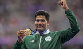 Olympic gold medallist, Pakistan’s Arshad Nadeem, presents Trophy Ahead of NZ vs SA CT 2025 semifinal – The Headlines