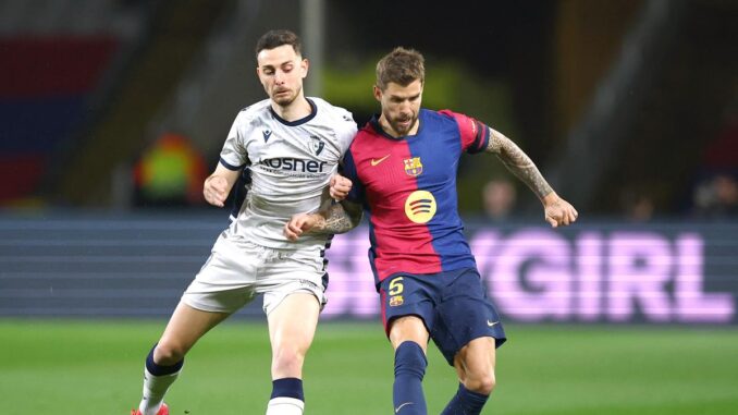 La Liga 2024-25: Osasuna loses appeal over Barcelona fielding Inigo Martinez