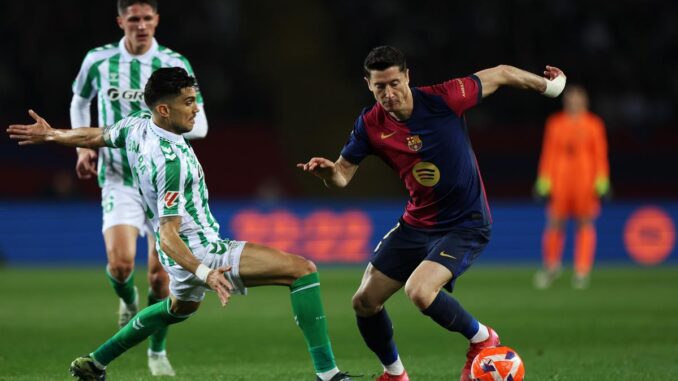 La Liga 2024-25: Barcelona held to 1-1 draw by Real Betis, misses chance to extend lead at top