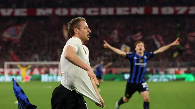 UEFA Champions League 2024-25: Late Frattesi goal hands Inter Milan victory at Bayern Munich in quarterfinal first leg