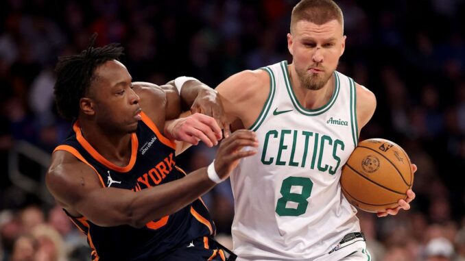 NBA roundup: Celtics top Knicks in OT for 9th straight road win