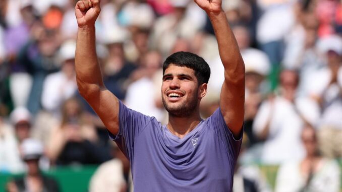 Monte Carlo Masters: Carlos Alcaraz beats Arthur Fils to reach semifinal