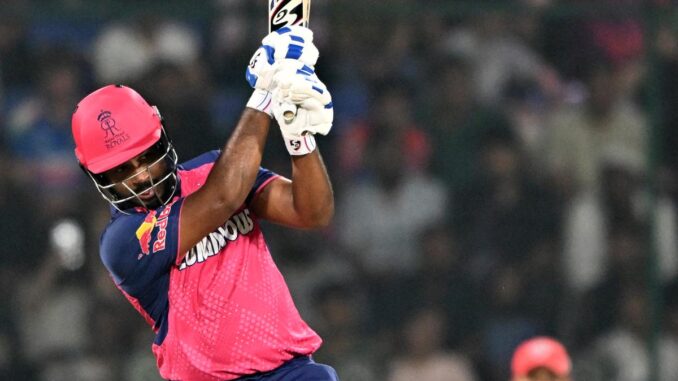 DC vs RR: Sanju Samson retires hurt with rib injury