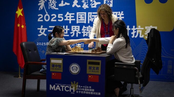 FIDE Women’s World Championship 2025: Ju Wenjun races ahead; Tan Zhongyi faces do-or-die test in coming games