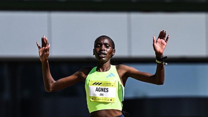 Agnes Ngetich breaks women-only 10 km world record, becomes first to run under 30 minutes