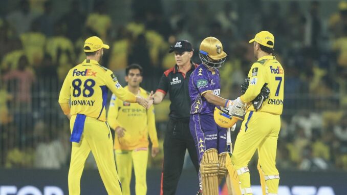 IPL 2025: Knight Riders’ bowling attack delivers a merciless reality check to Super Kings in Dhoni’s captaincy return