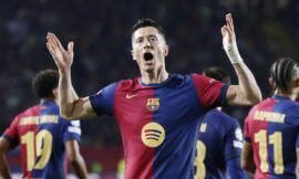 UEFA Champions League 2024-25: Lewandowski strikes twice as Barcelona thrashes Dortmund 4-0 – The Headlines
