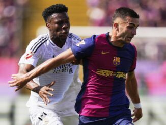 Why is the El Clásico scoreboard between Barcelona and Real Madrid showing a European Union flag? – The Headlines