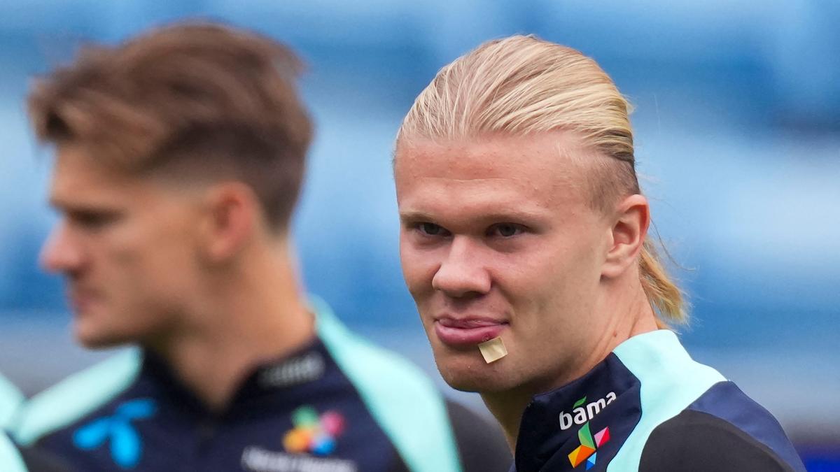 Haaland hit by Norway team bus, gets stitches in face after bizarre incident – The Headlines