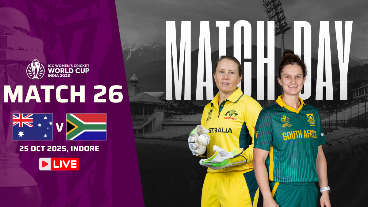 Australia vs South Africa Live Score, Women’s ODI World Cup 2025: Fight for top spot in Indore – The Headlines