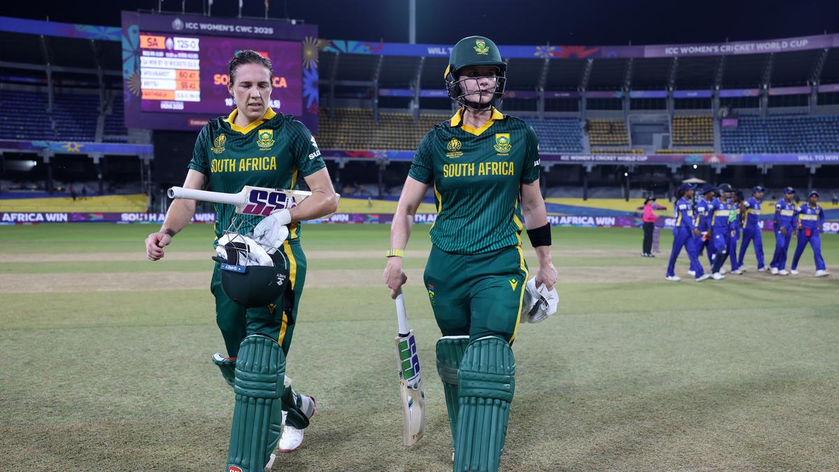 Women’s ODI World Cup 2025: Wolvaardt-Brits inflict 10-wicket mauling of Sri Lanka in rain-affected fixture – The Headlines