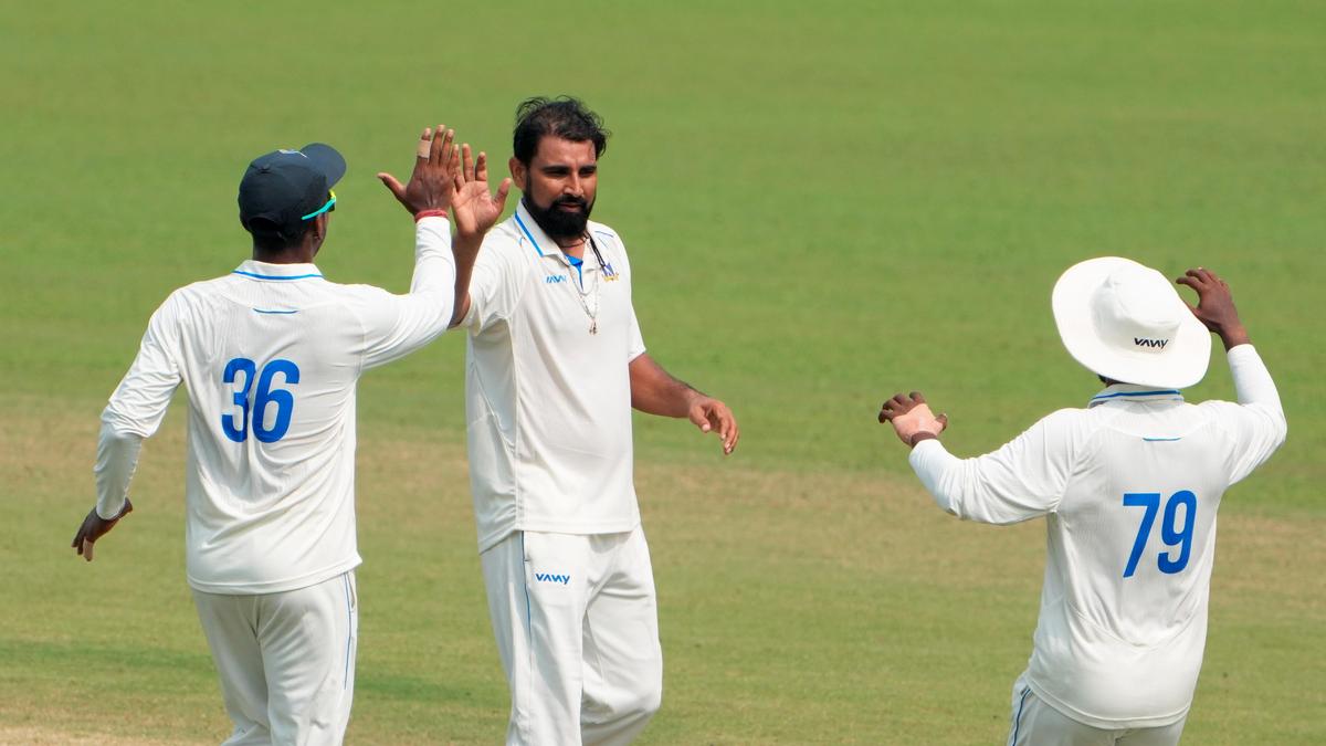 Ranji Trophy: Mohammed Shami takes 5 for 38 as Bengal beats Gujarat by 141 runs – The Headlines