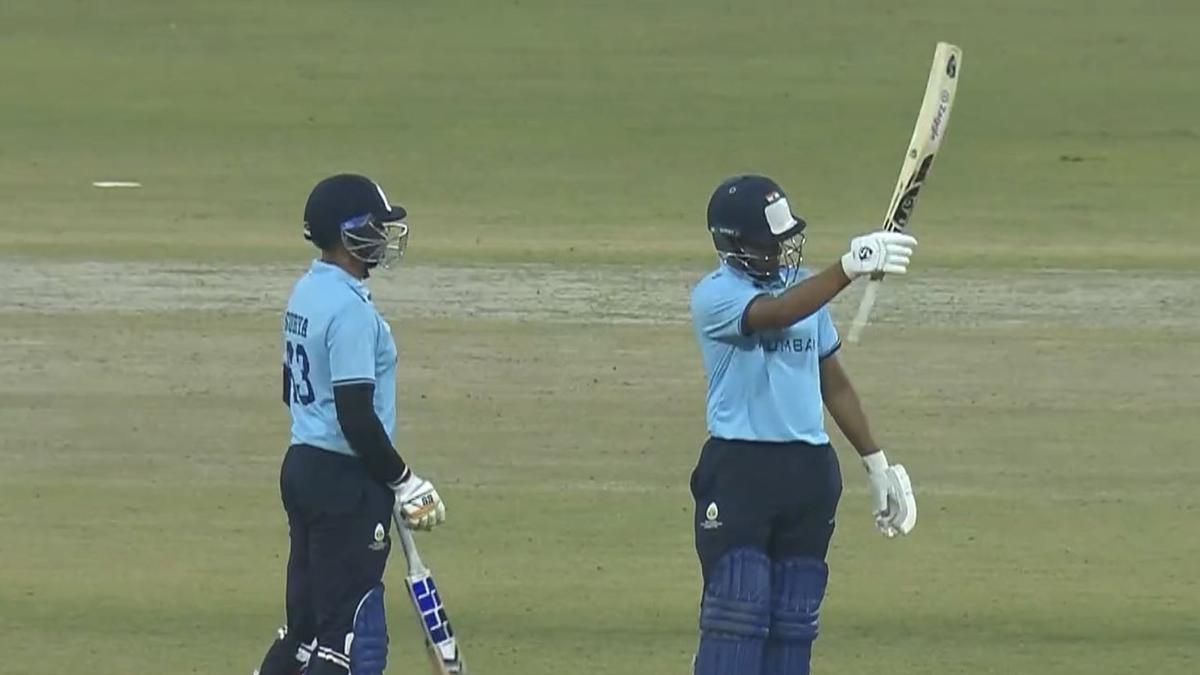 SMAT 2025-26: Mumbai’s Mhatre scores unbeaten 104 vs Andhra, second consecutive T20 century – The Headlines